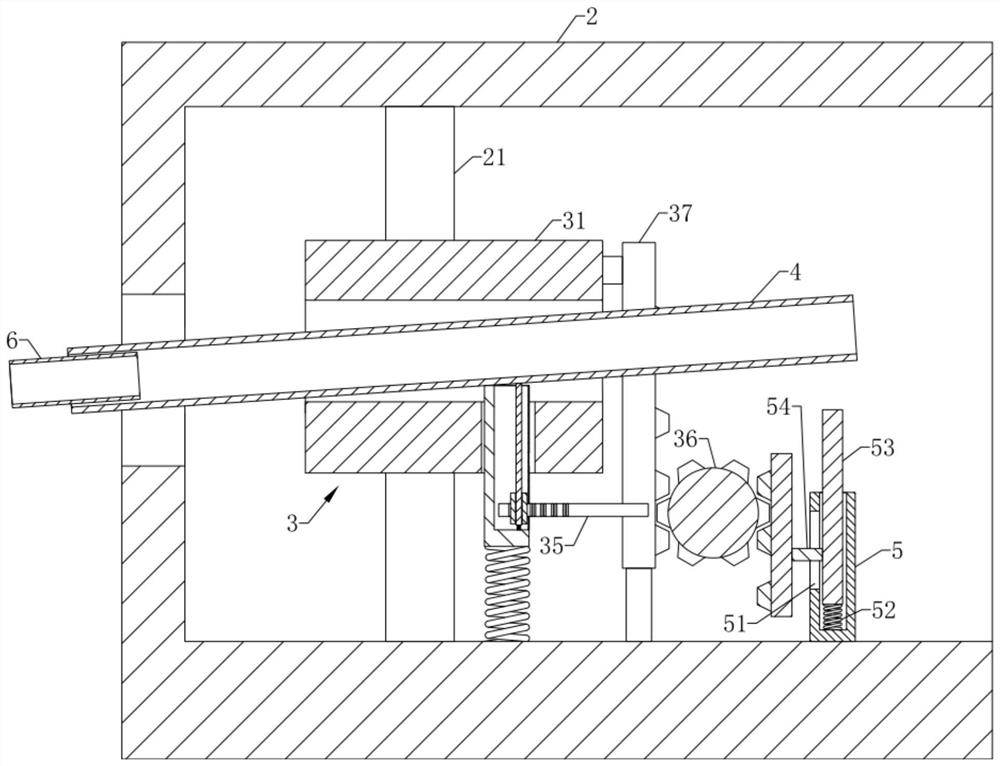 Rotary table center shaft and milking equipment comprising same