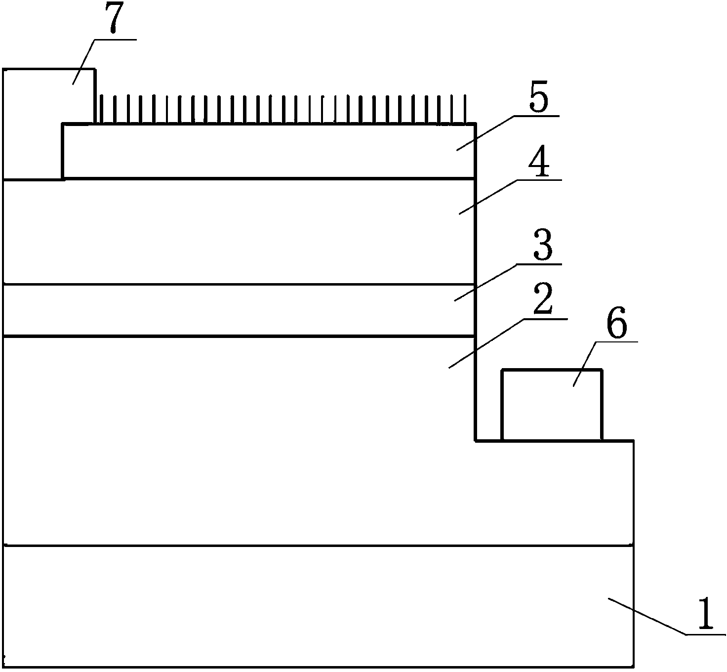 White-light LED (light-emitting diode) chip structure with self-assembly nano structure