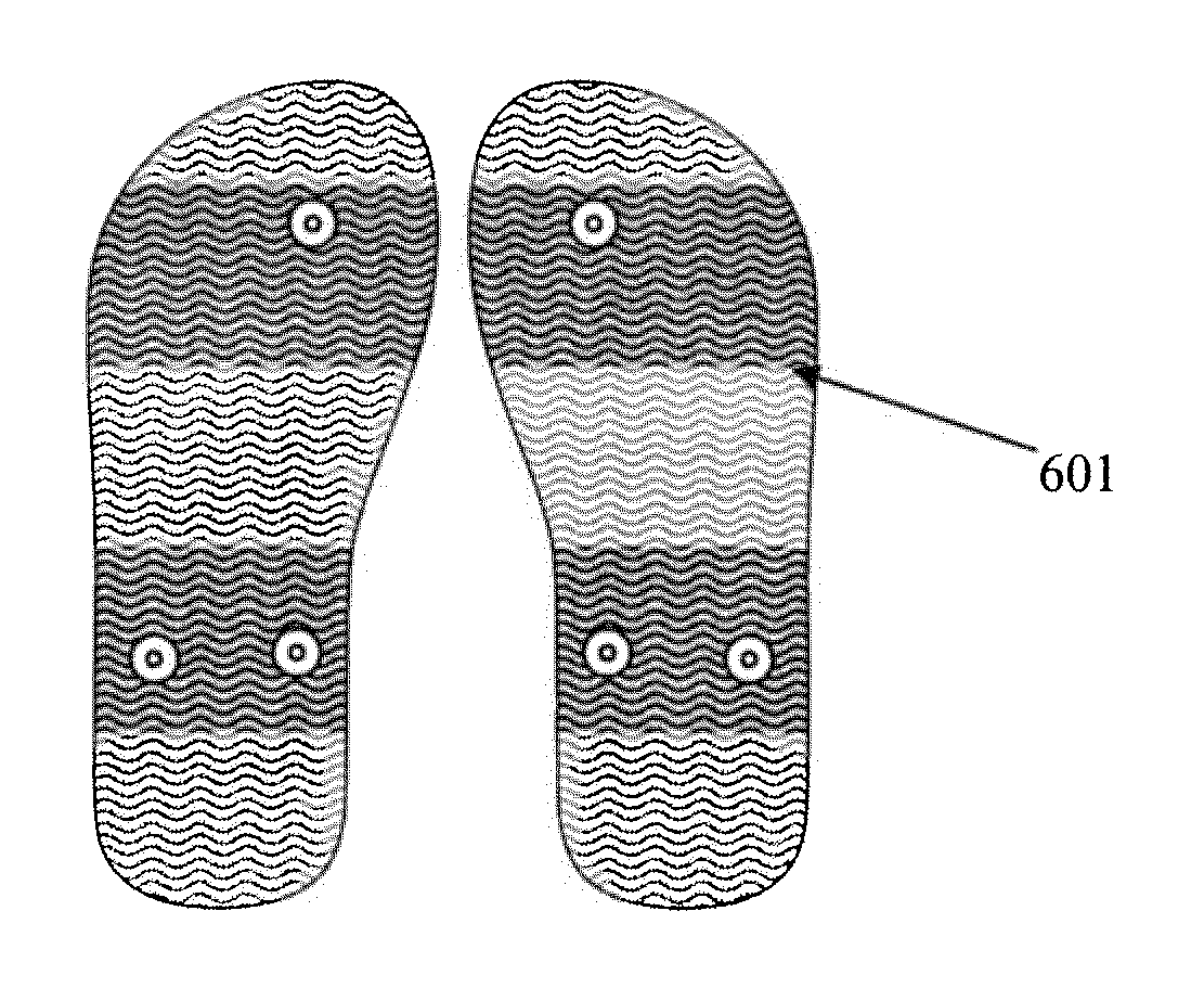 Footwear Outsole with Fabric and a Method of Manufacturing Thereof