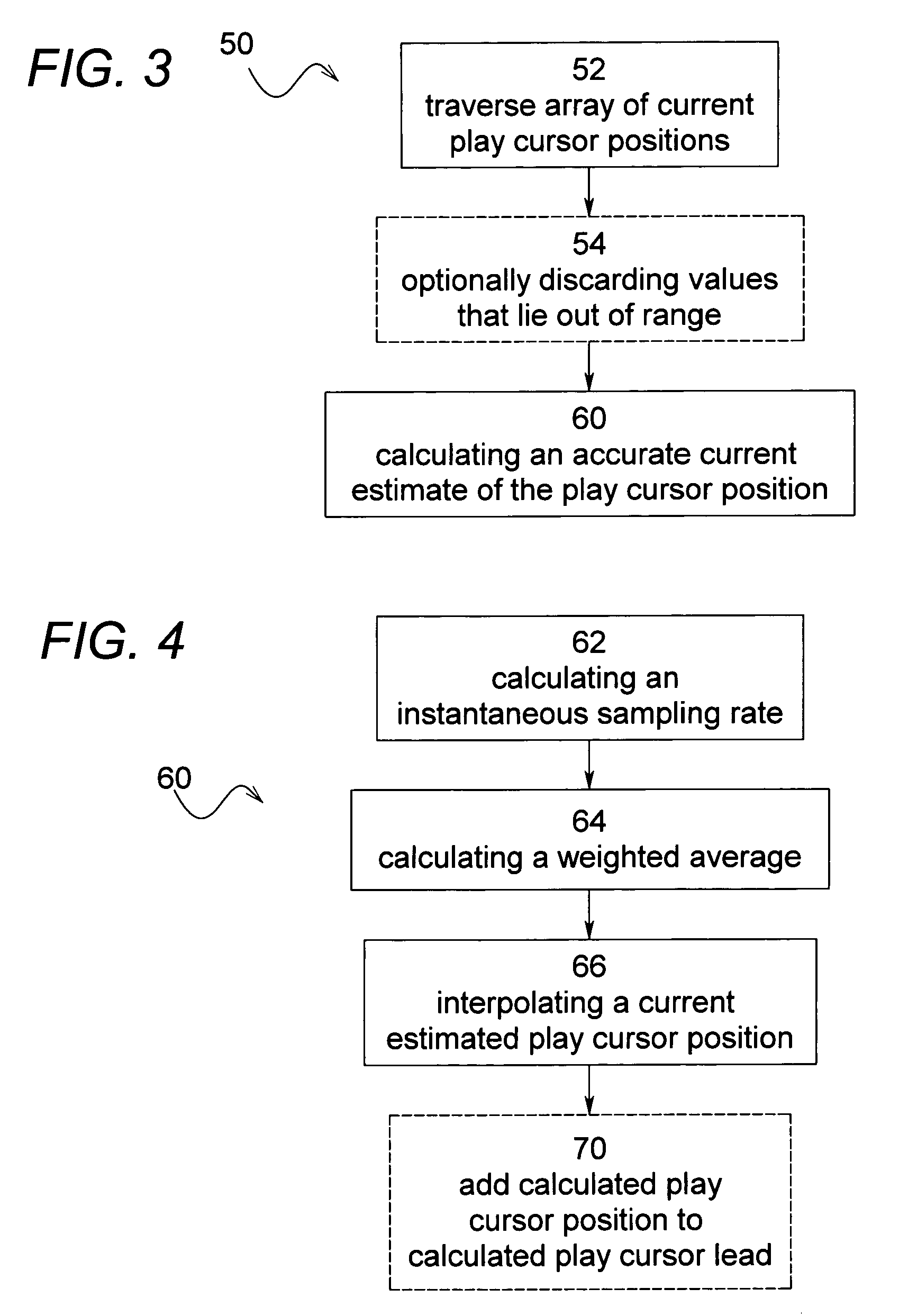 Software and process for play-cursor calculation