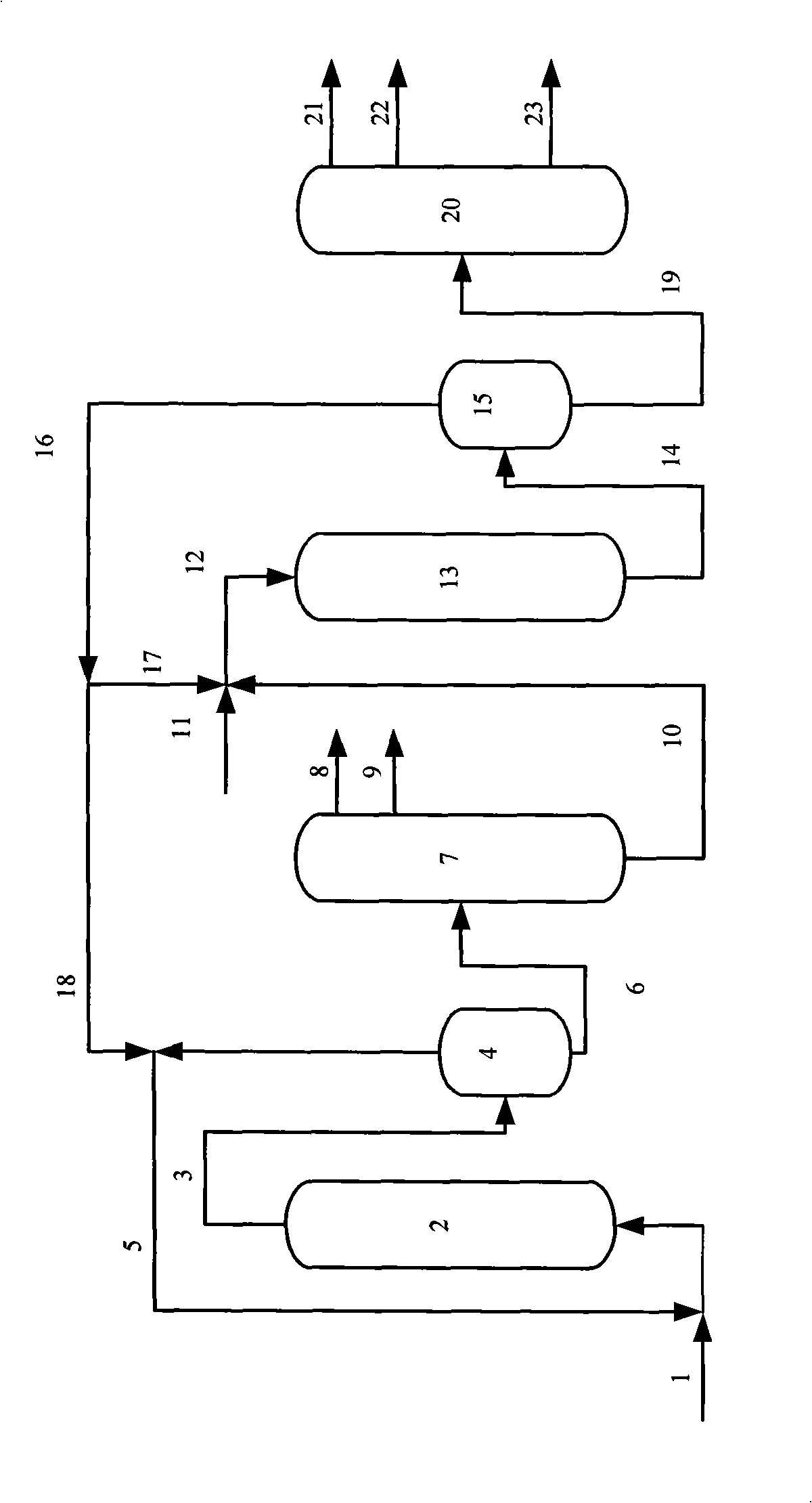 Hydrotreating method of high-acid and high-calcium crude oil