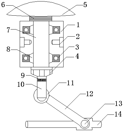 Rotary water-spraying head with automatic control function
