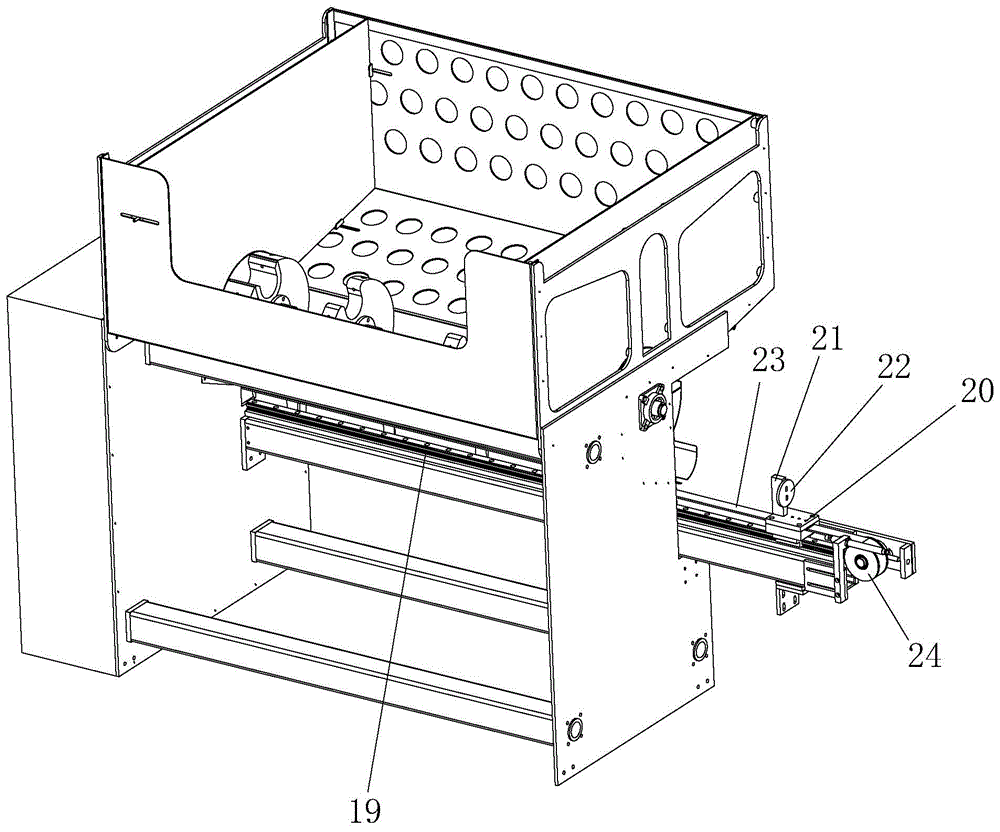 Discharging mechanism for fully-automatic paper pipe cutting machine and discharging method of discharging mechanism