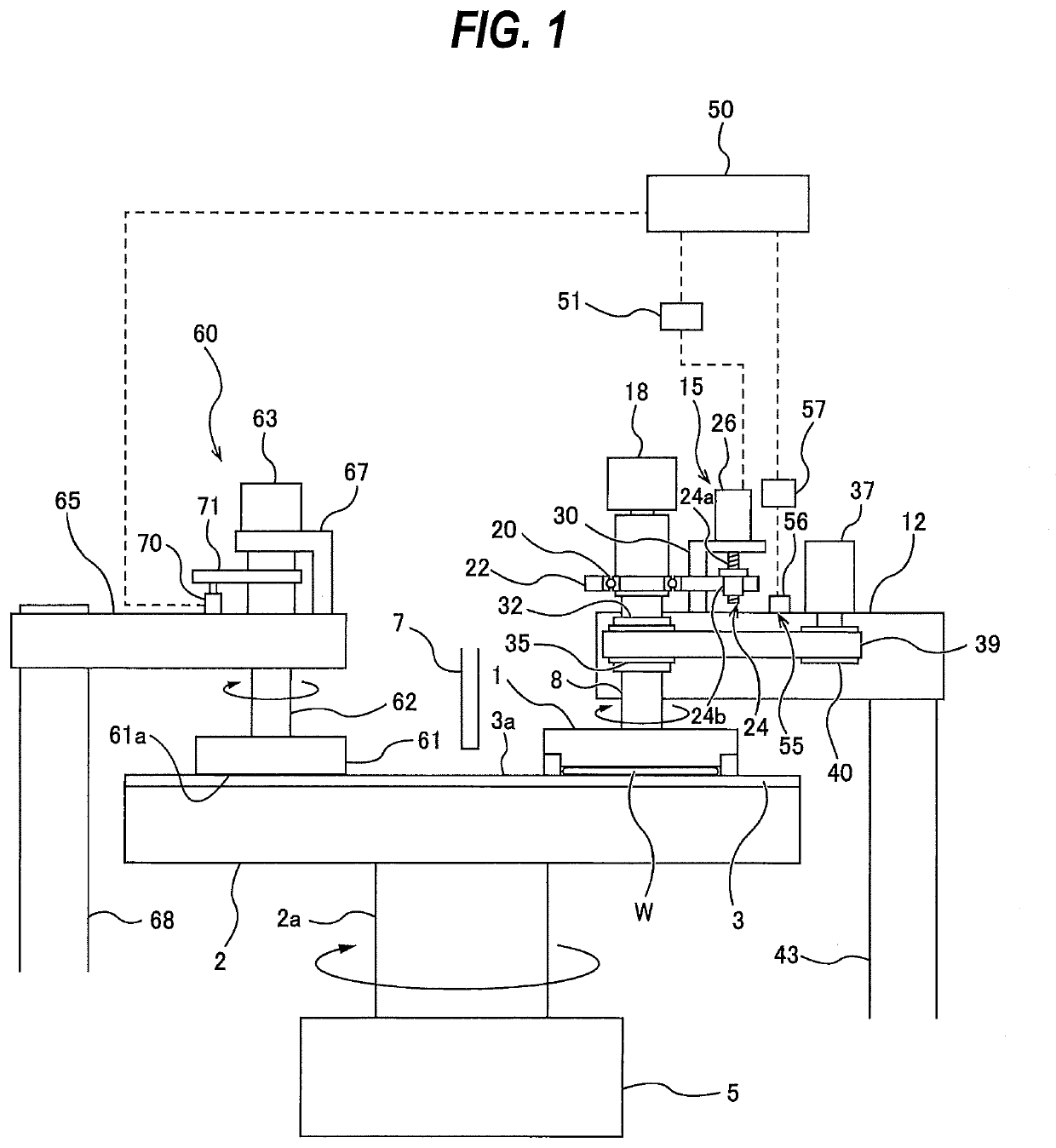 Method of detecting a polishing surface of a polishing pad using a polishing head, and polishing apparatus