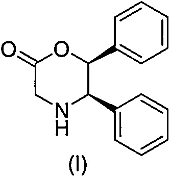 Novel preparation method of (5R, 6S)-5,6-dephenyl -2-morpholinone