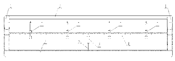 Steel bar binding space distance identification device