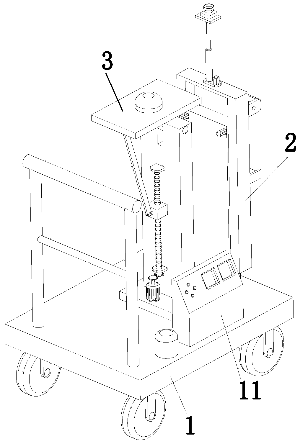 Detection device for building fire-fighting equipment