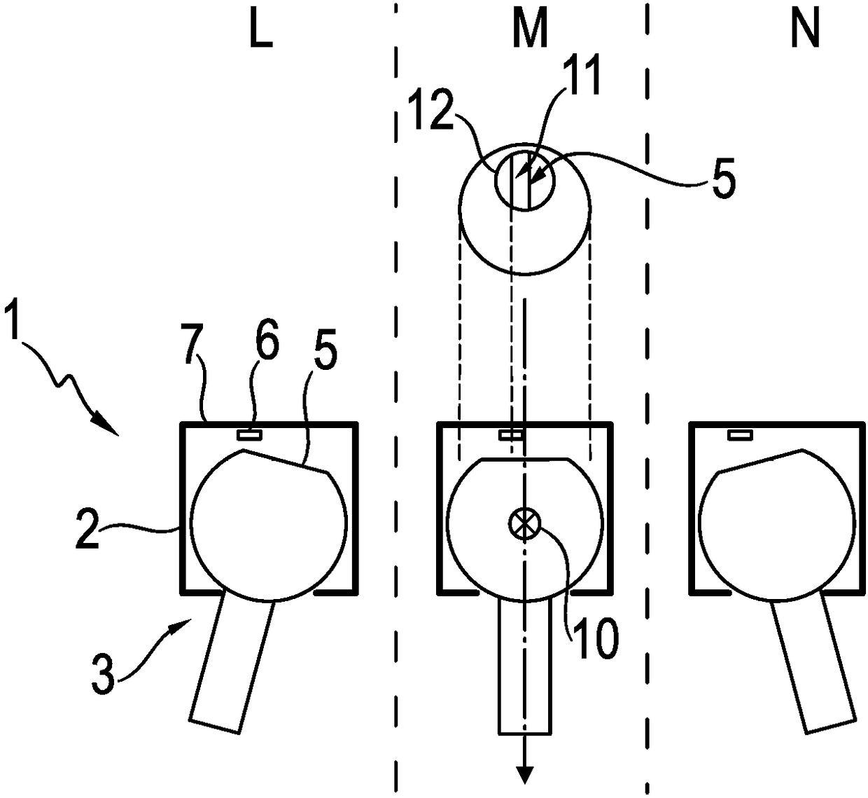 Ball joint for a vehicle with a tilt angle measuring device