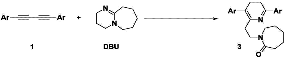 Method for synthesizing alpha-ethyl azacycloheptane-2-one substituted pyridine compounds