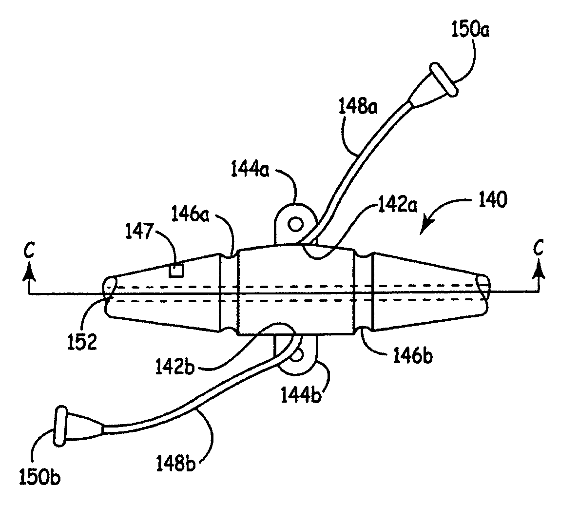 Anchor having fill port for use with an implantable therapy delivery element