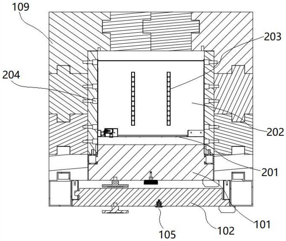 Split mounting type intelligent storage and management business library of triple-door structure and control method thereof