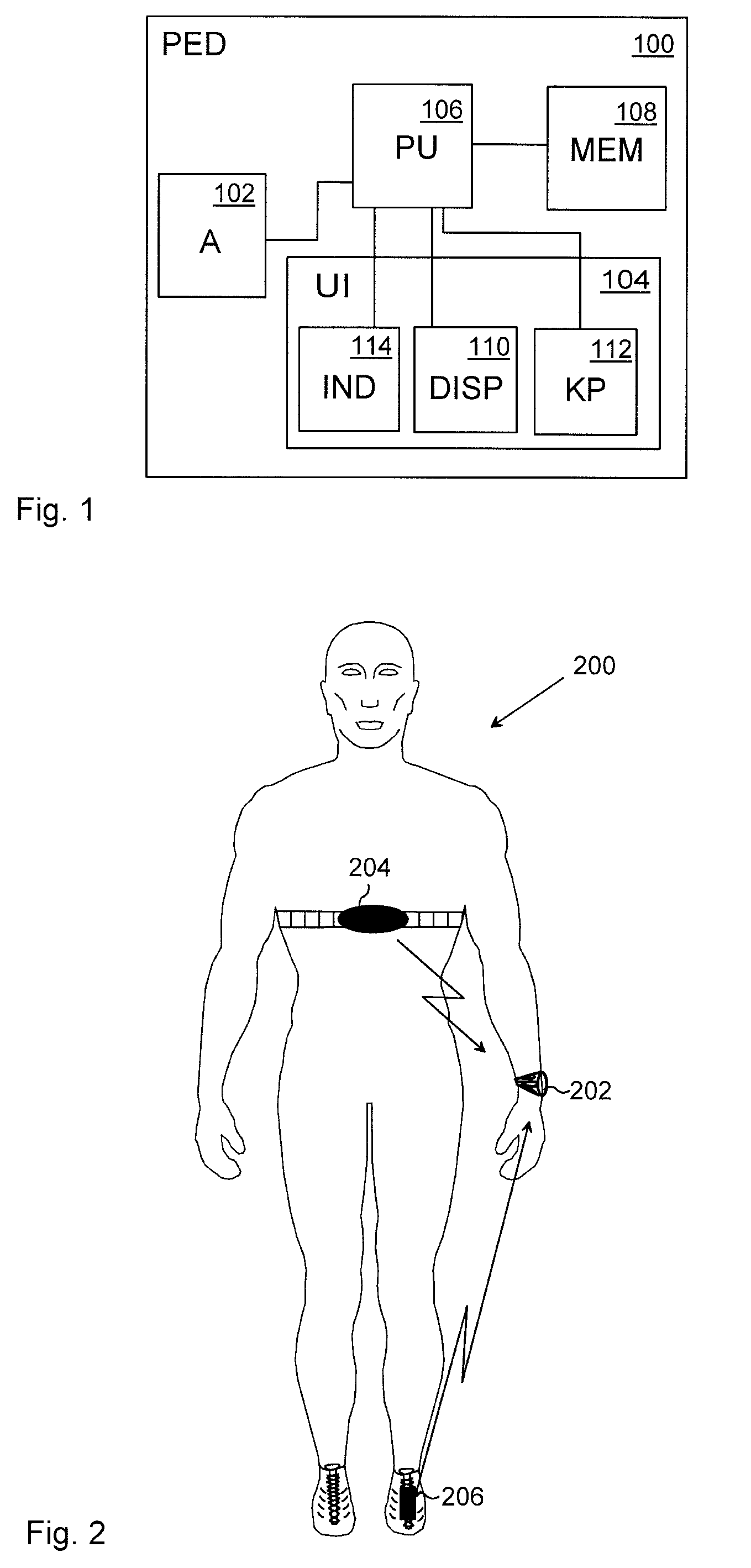 Portable electronic device, method, and computer-readable medium for determining user's activity level