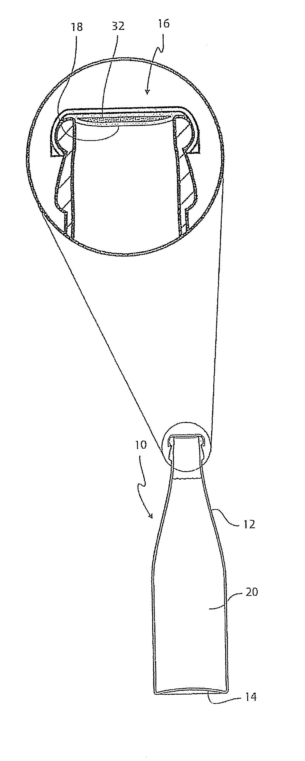 Beverage, a beverage container including a beverage, a method of producing a beverage and a beverage production plant