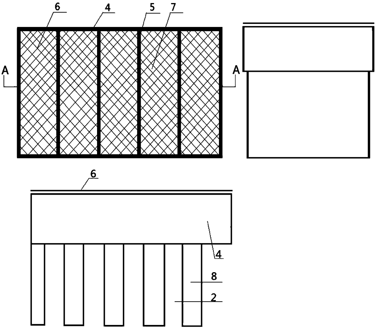 Permeable grate with screened drain holes with opening and closing doors on upper surface of permeable grate body