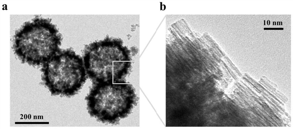 A hollow mesoporous defect-type tungsten trioxide nanosphere and its preparation method and application