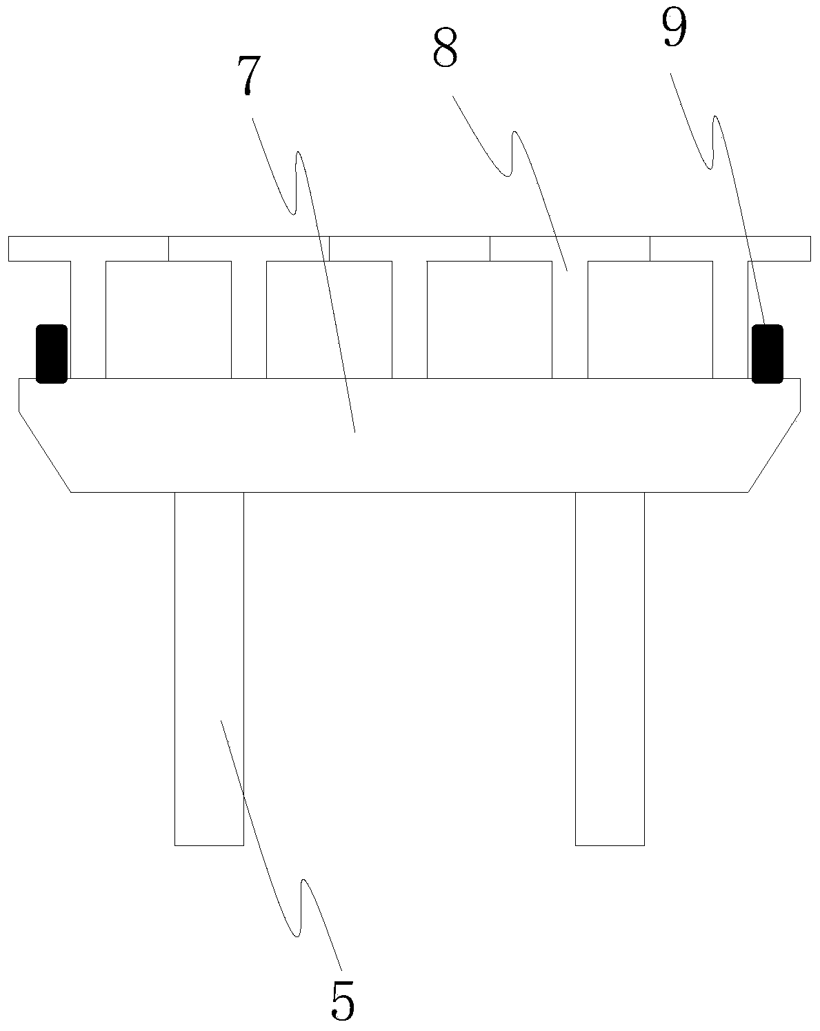 Assembly type blocking device for transverse displacement resistance of bridge and installation method thereof