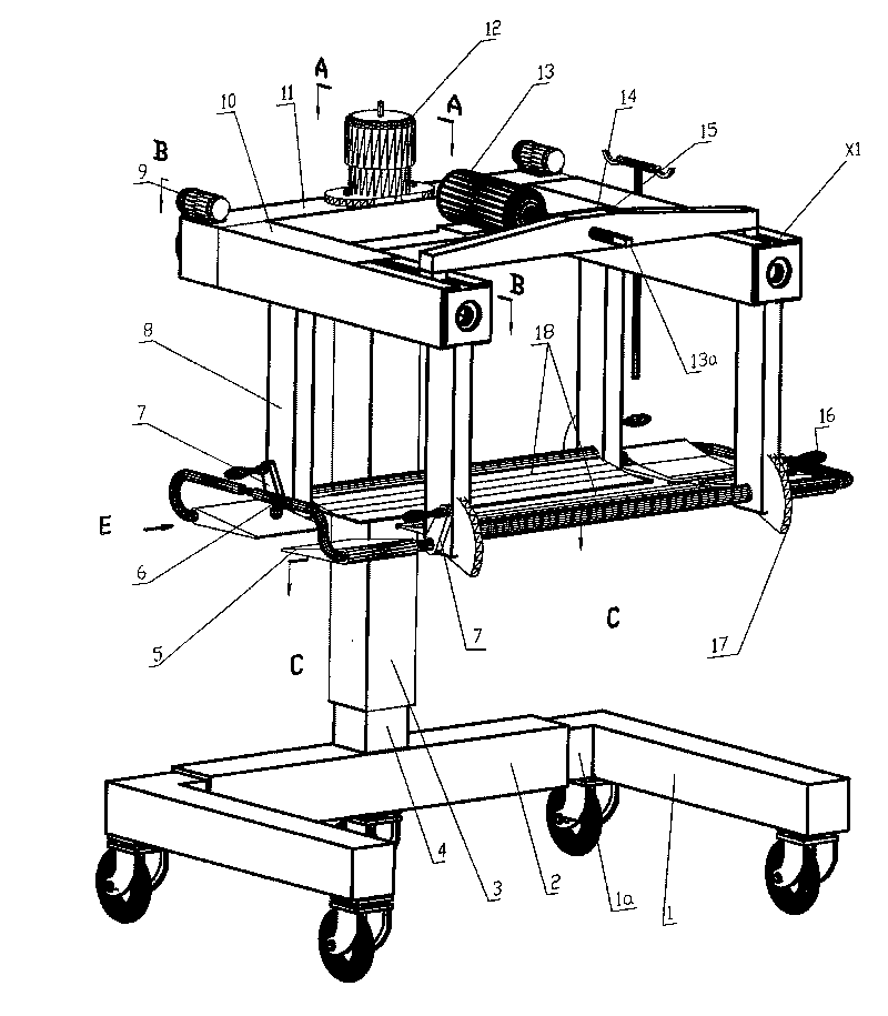 Automatic patient lifting and transferring car