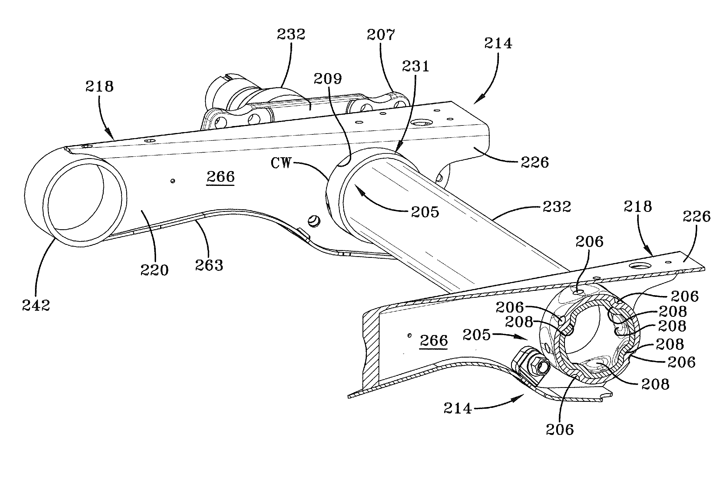 Heavy-duty axle-to-beam connection
