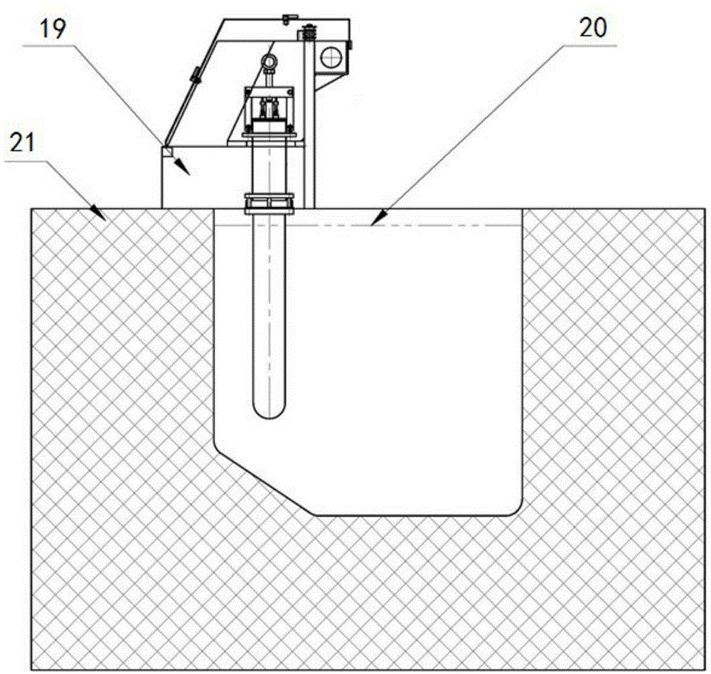 Inner heater of liquid zinc corrosion resistance alloy