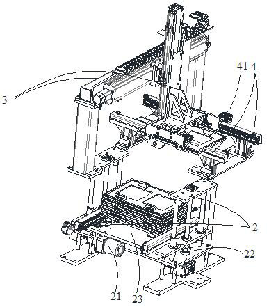 A pcb automatic board throwing machine