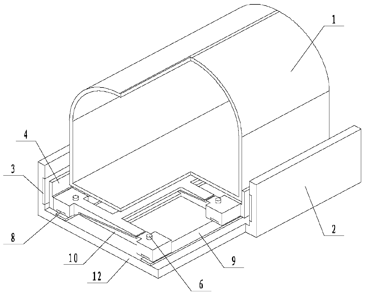 High-temperature superconducting maglev structure and high-temperature superconducting strip maglev train