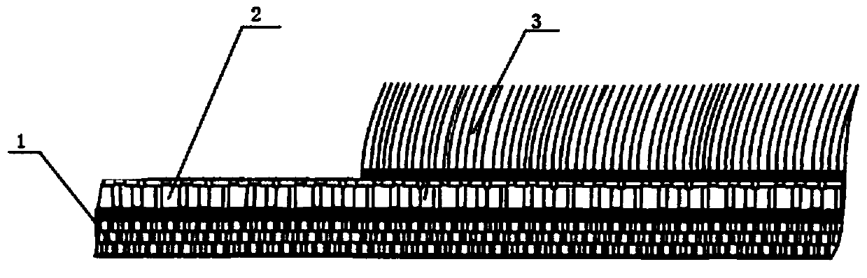 A kind of wool spinning composite flocking fabric and preparation method thereof