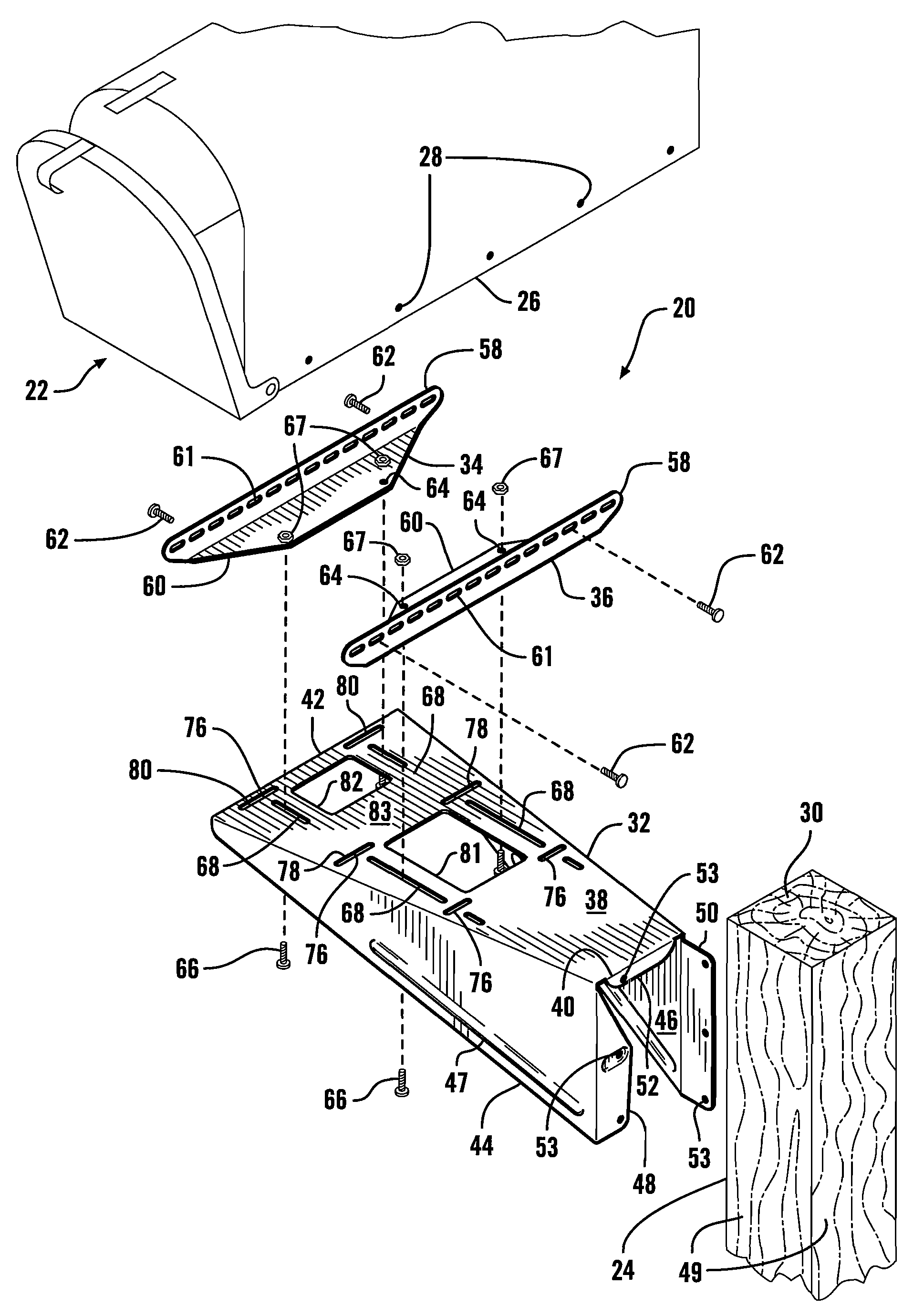 Universal mounting assembly
