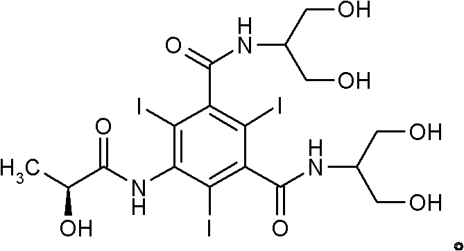 Process for the preparation of iodinated contrast agent