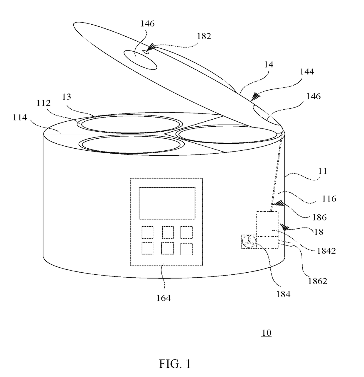 Cooking device with compact structure preventing oil fume