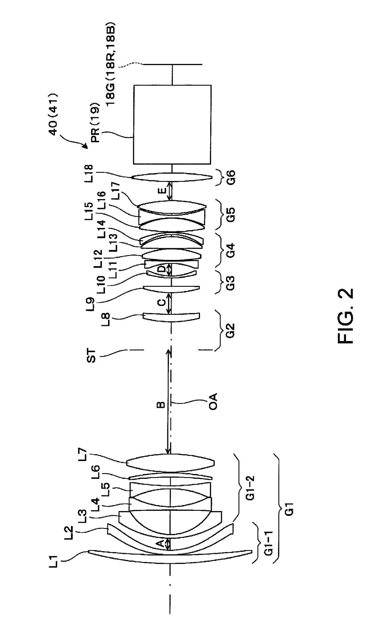 Wide field angle projection system and projection-type image display apparatus