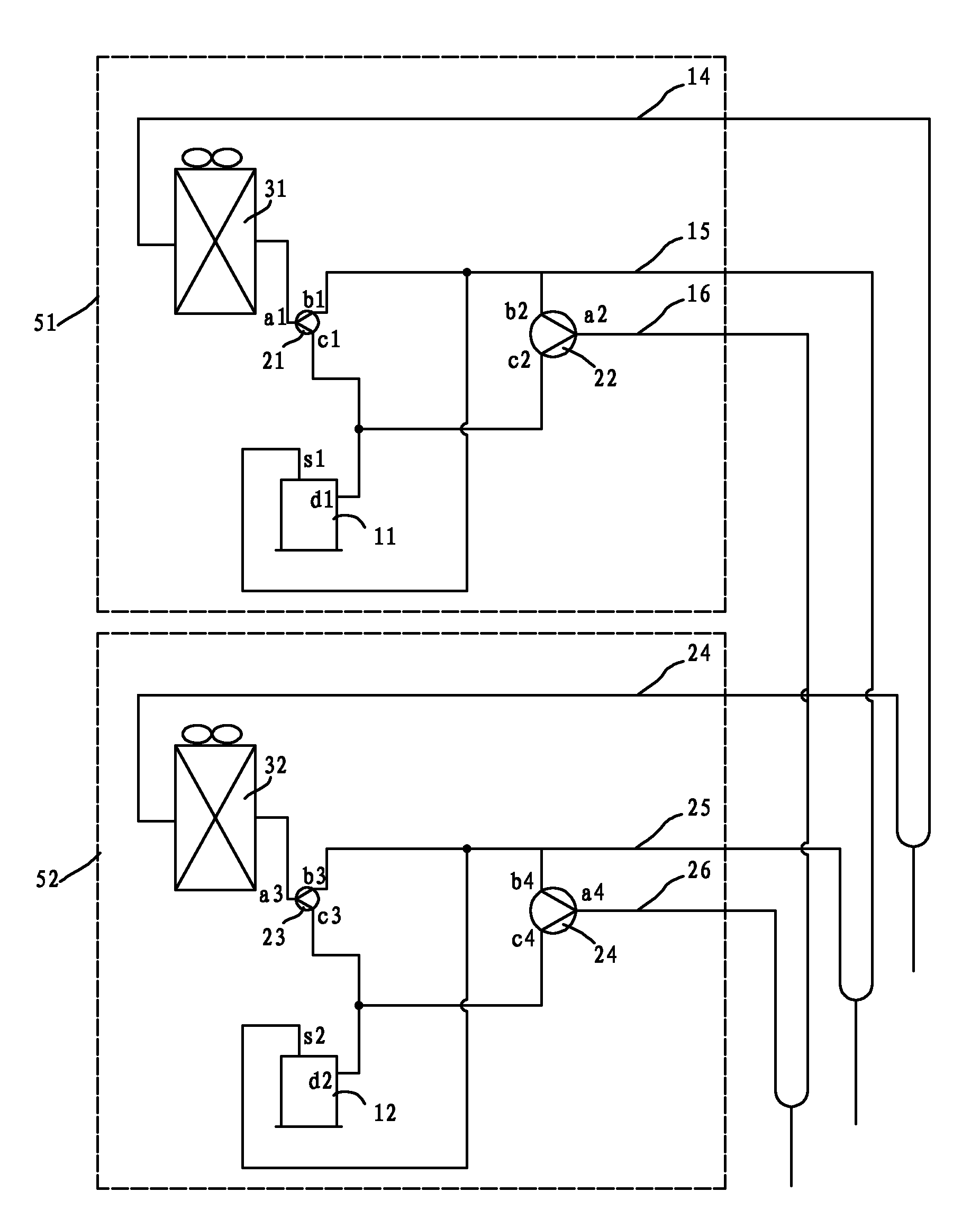 Defrosting method of three-pipe heating recovery system