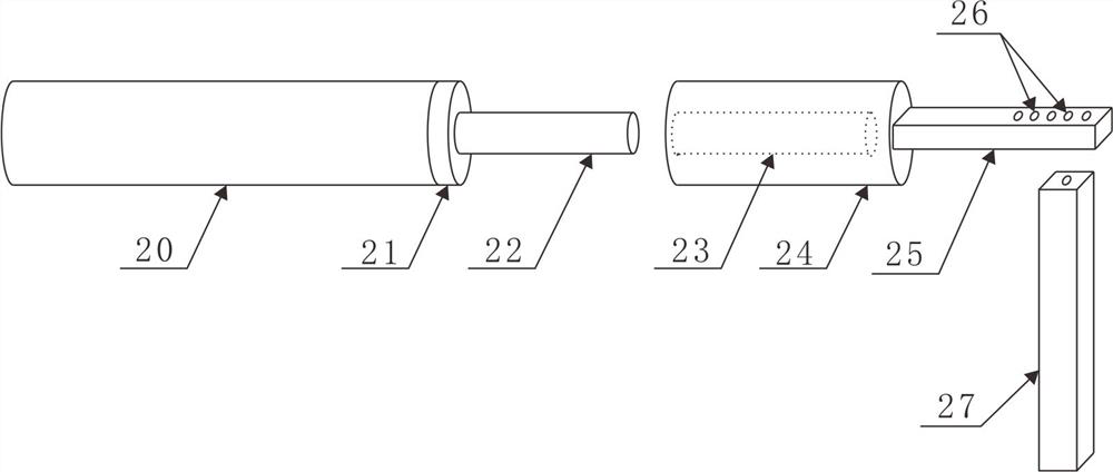 Device and method for measuring adhesion strength of bridging type plugging material and rock wall surface