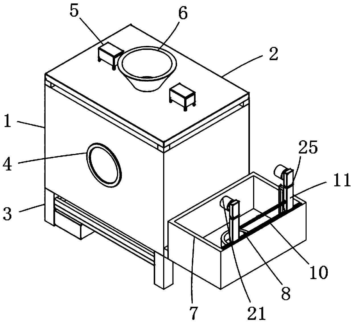 Wood smashing device for building construction