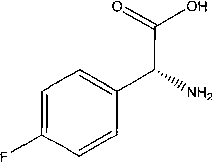 Preparation method of L(+)-p-fluorophenyl glycine
