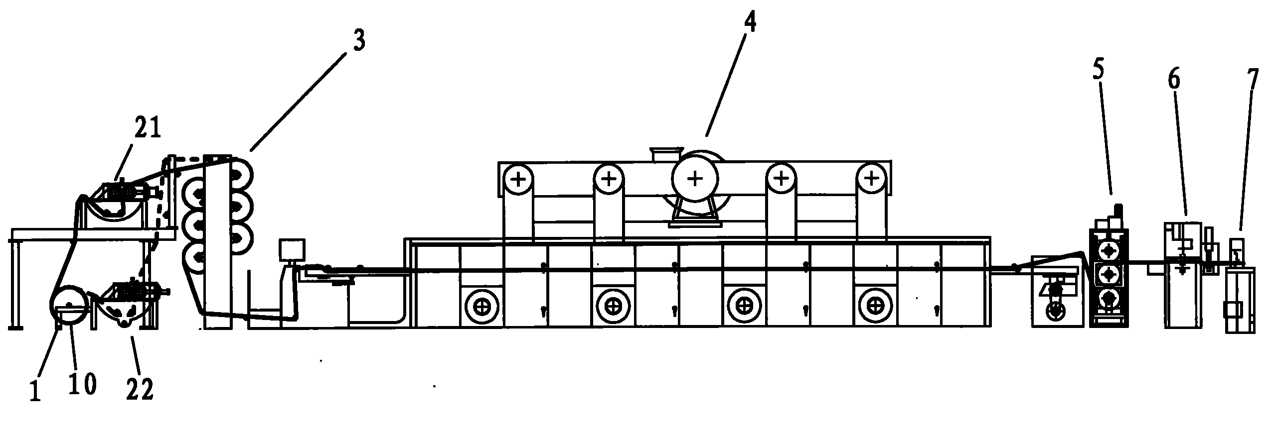 Non-woven fiber board production line