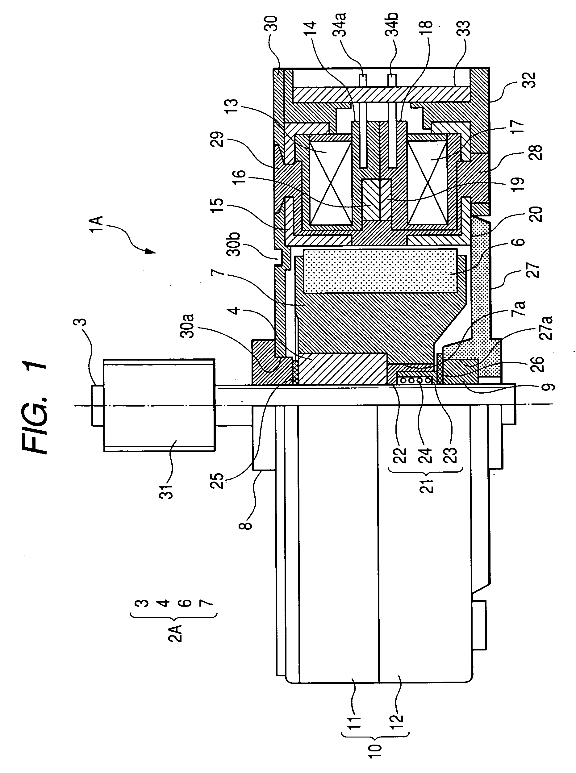 Stepping motor for use in high-temperature environments