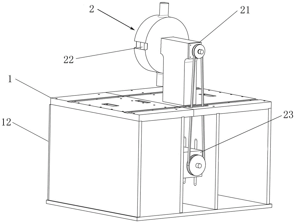 Sponge powder feeding roller grinding machine