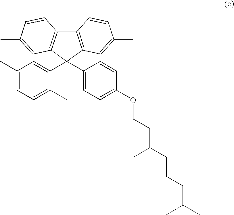 9-Aryl and bisayl substituted polyfluorenes