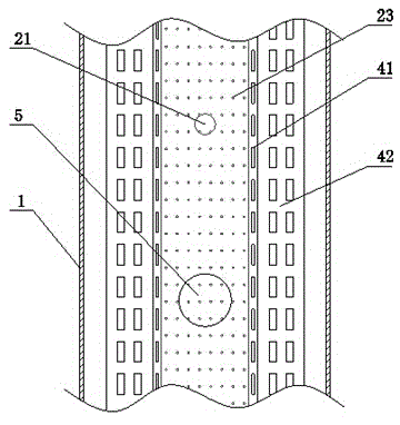 Sprinkling falling film type evaporator and liquid level control method thereof