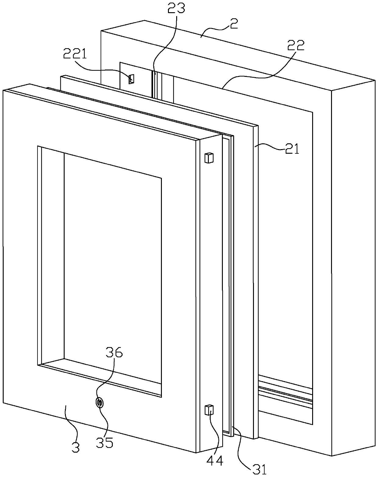 Invisible drainage casement window