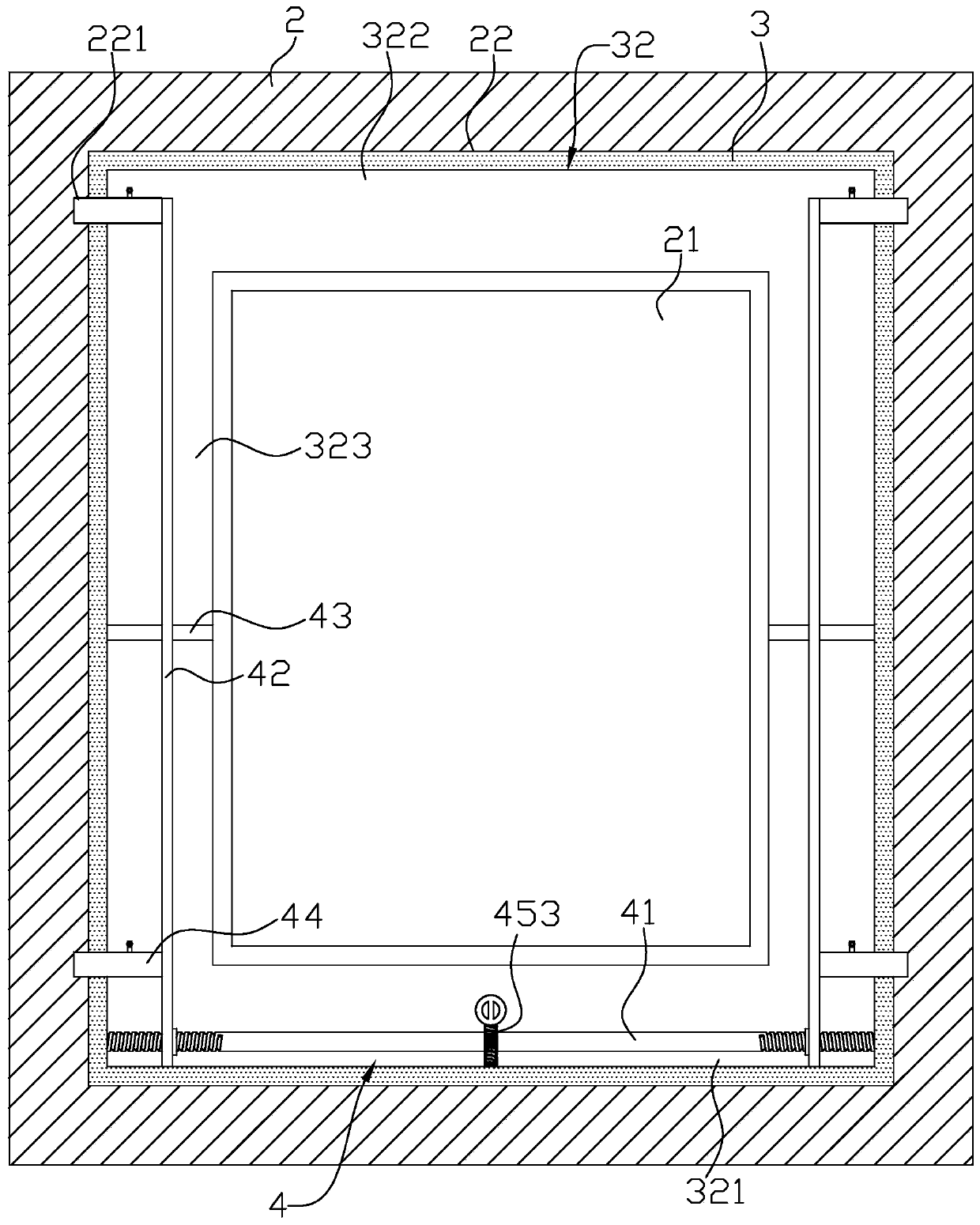 Invisible drainage casement window