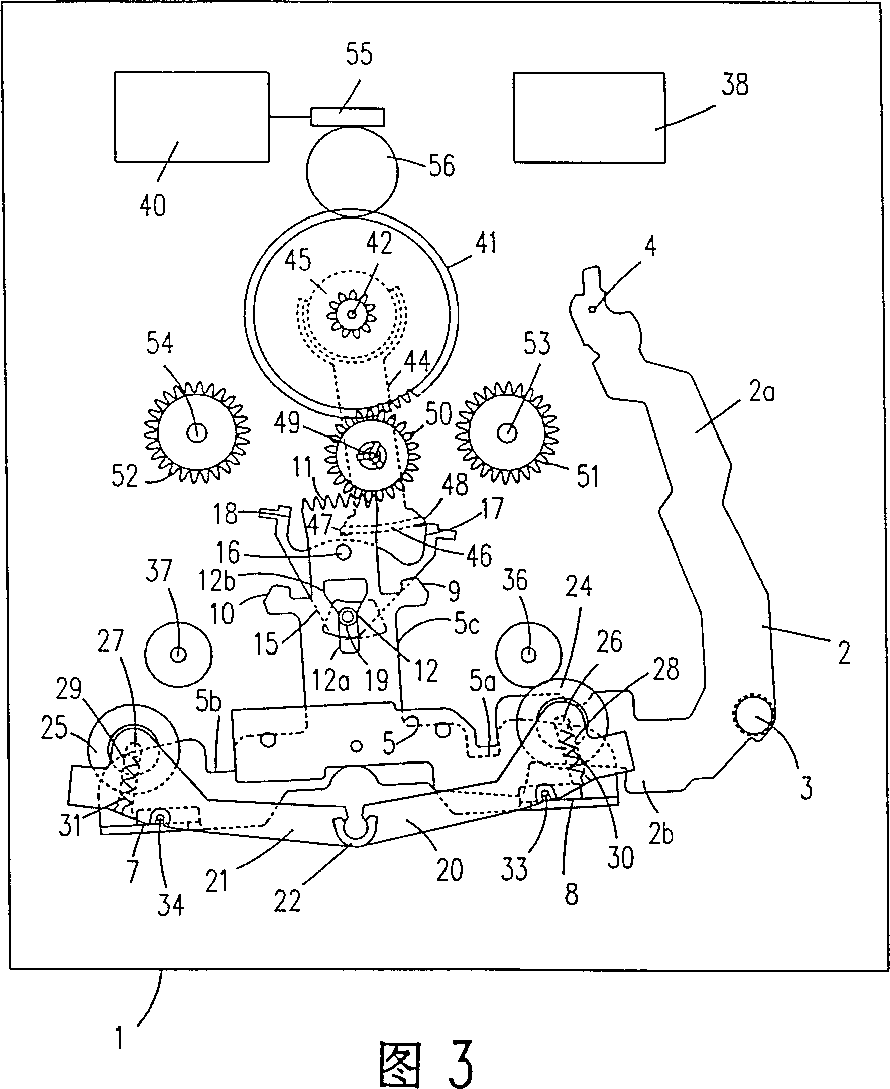 Auto-reverse tape deck comprising switching device