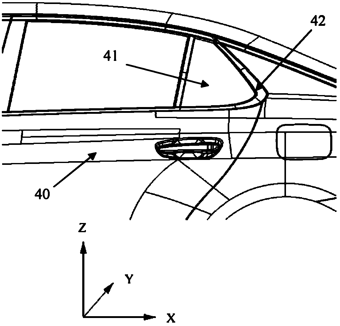 Widow strip fixing device for vehicle window and fixing method thereof