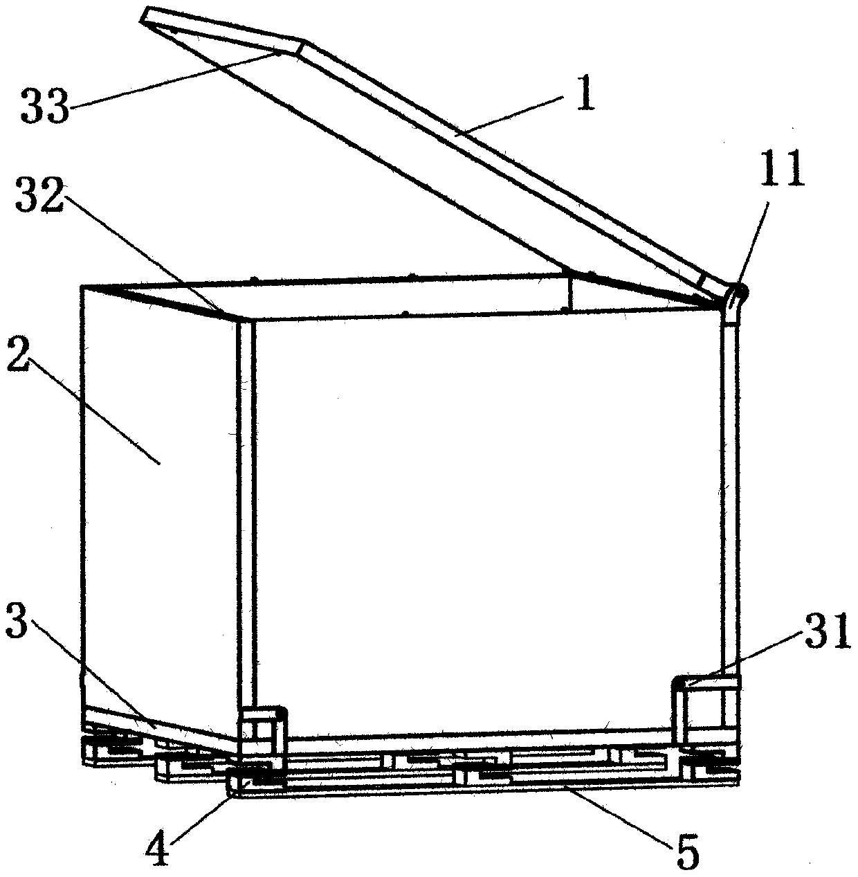 Foldable buffer packing box