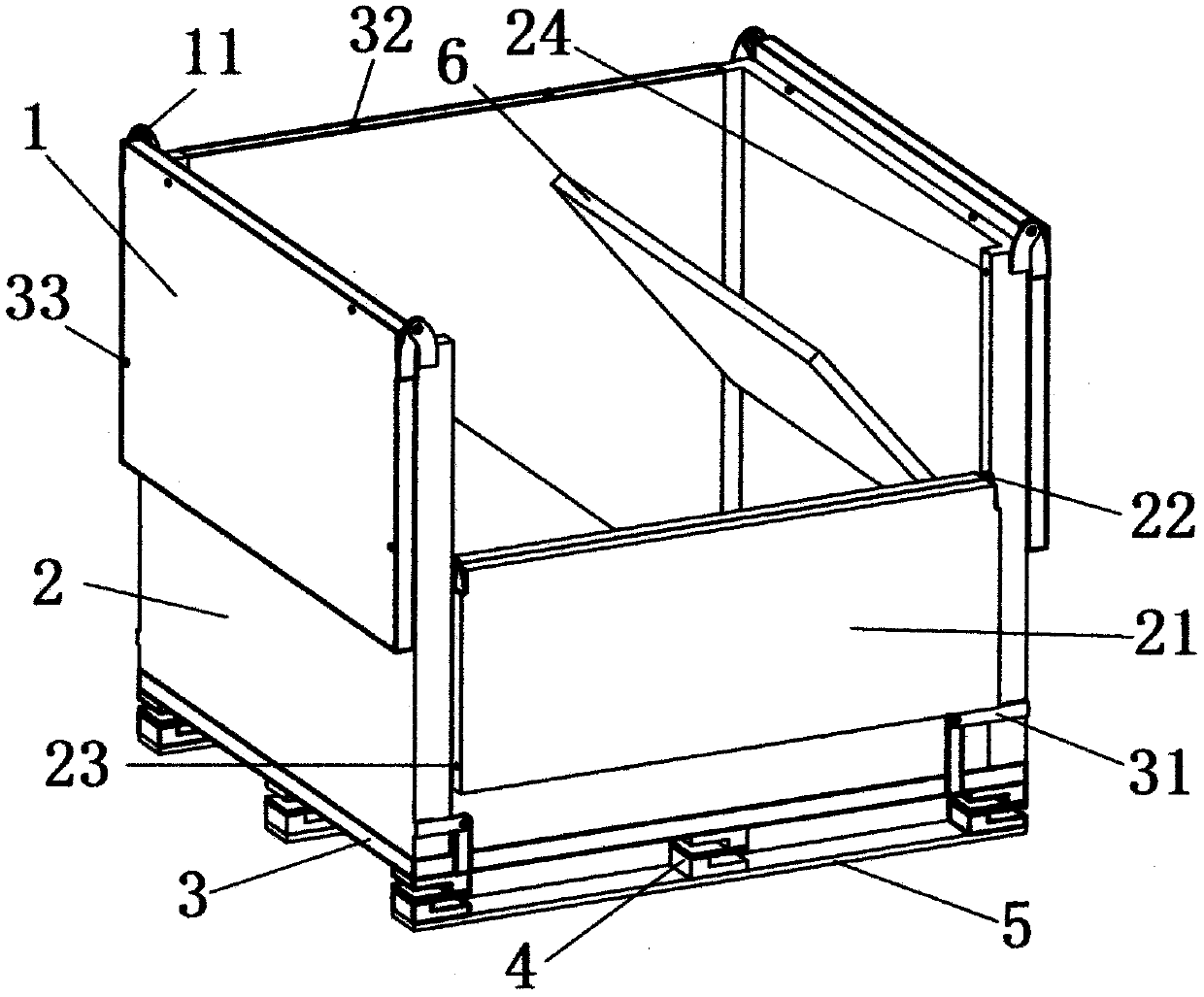 Foldable buffer packing box