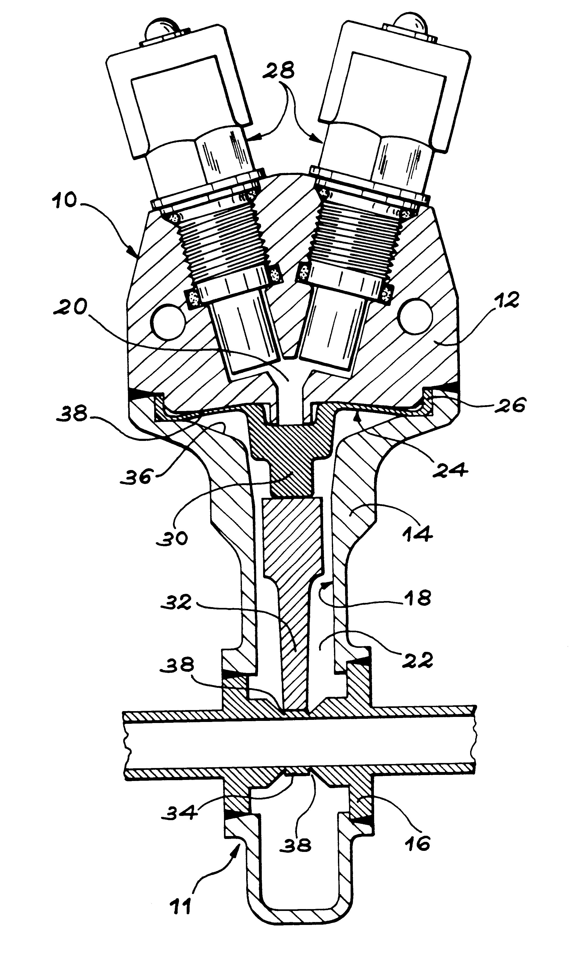 Pyrotechnic actuator with a deformable membrane