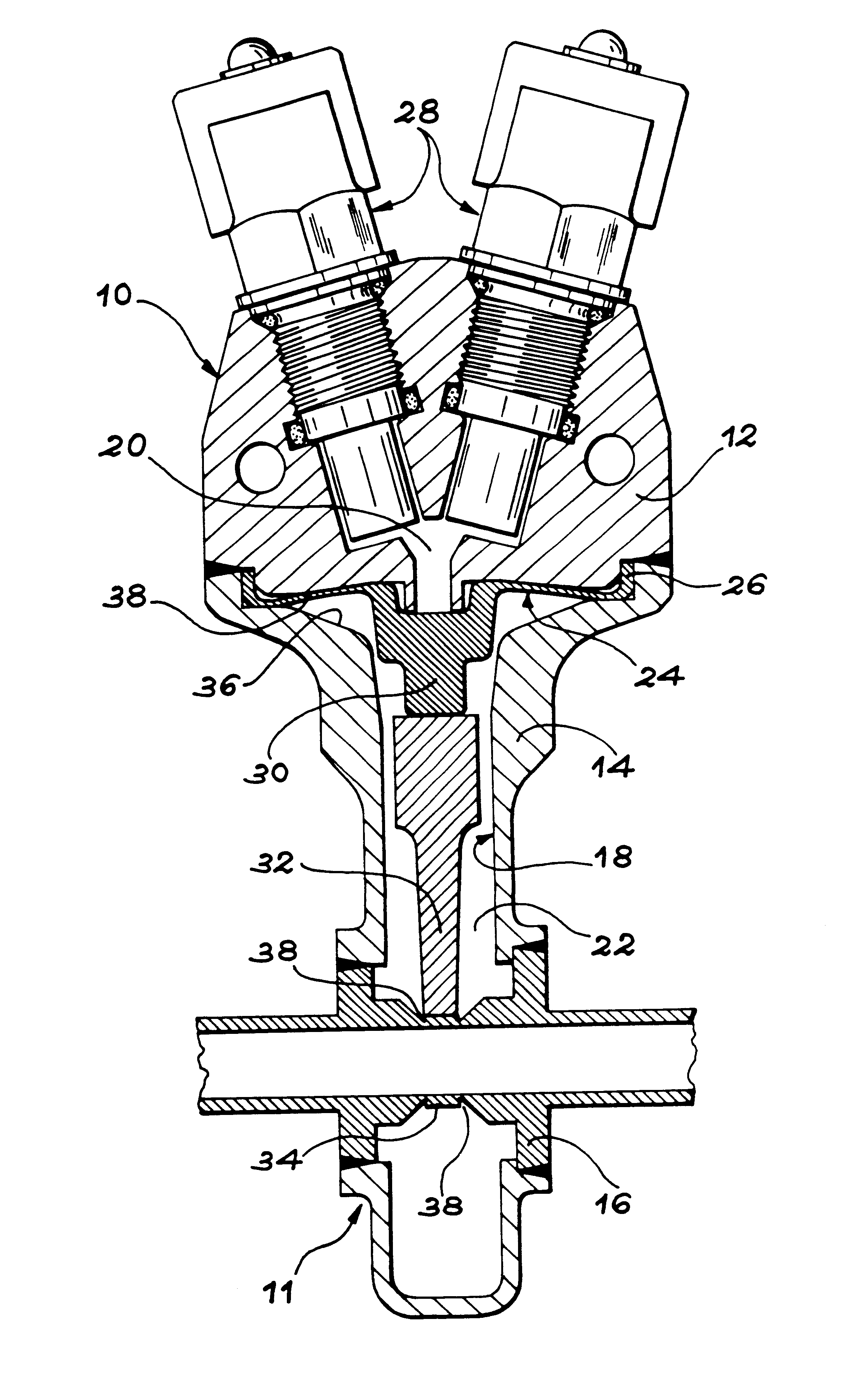Pyrotechnic actuator with a deformable membrane
