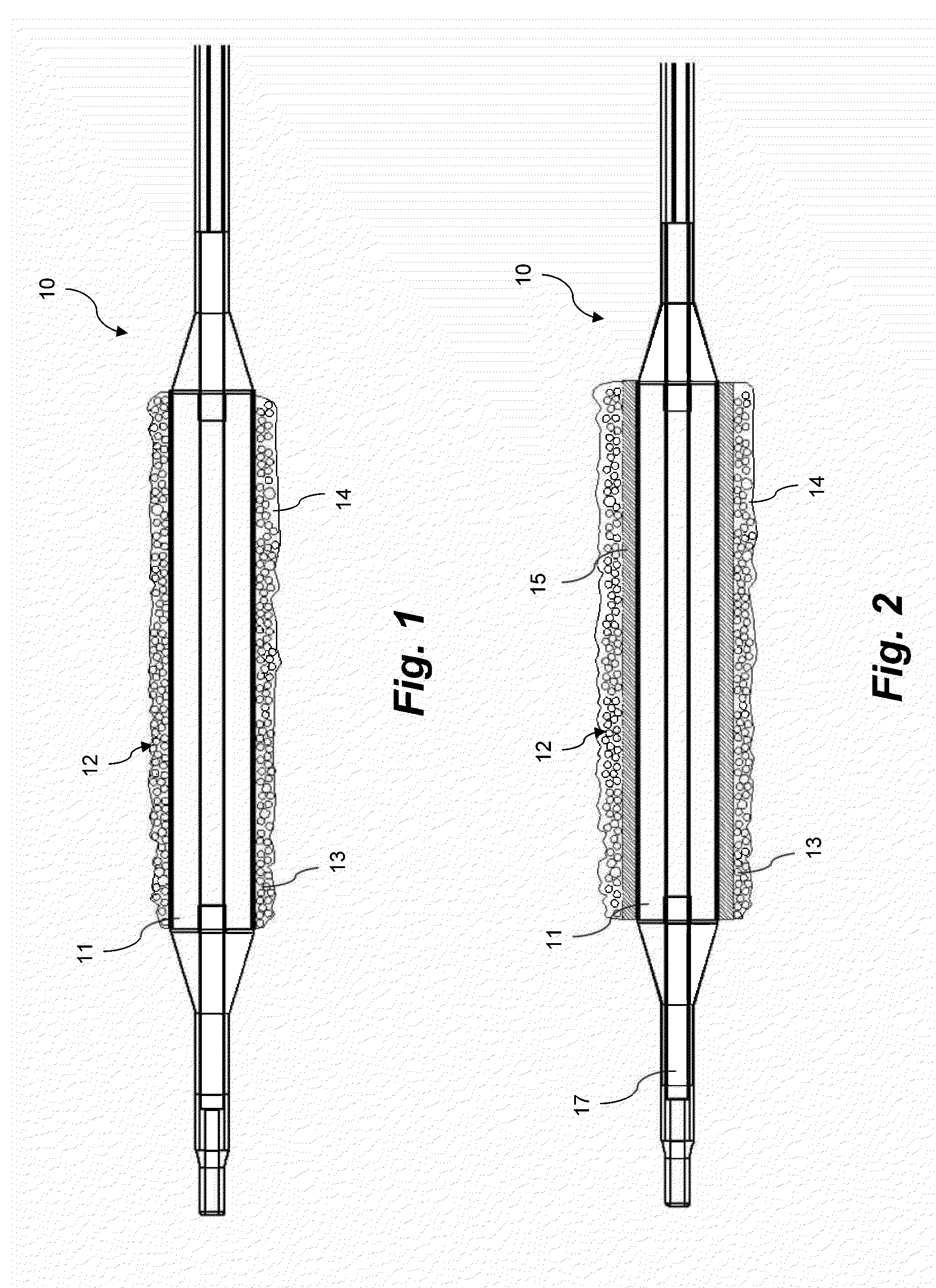Coating for intraluminal expandable catheter providing contact transfer of drug micro-reservoirs
