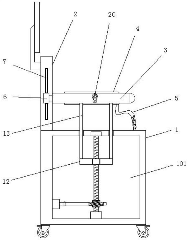 Limb fixing device for clinical peritoneal dialysis in nephrology department