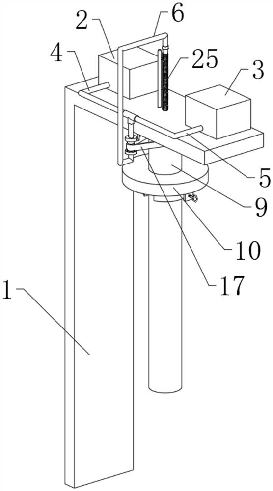 Plastic spraying equipment capable of preventing paint from caking for tubular electromechanical parts